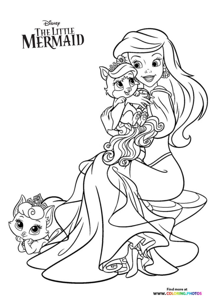 The Little Mermaid coloring pages | Free and easy print or download