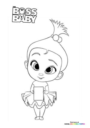 Cute Tina - Family Business coloring page