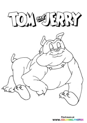 Tom and Jerry Spike coloring page