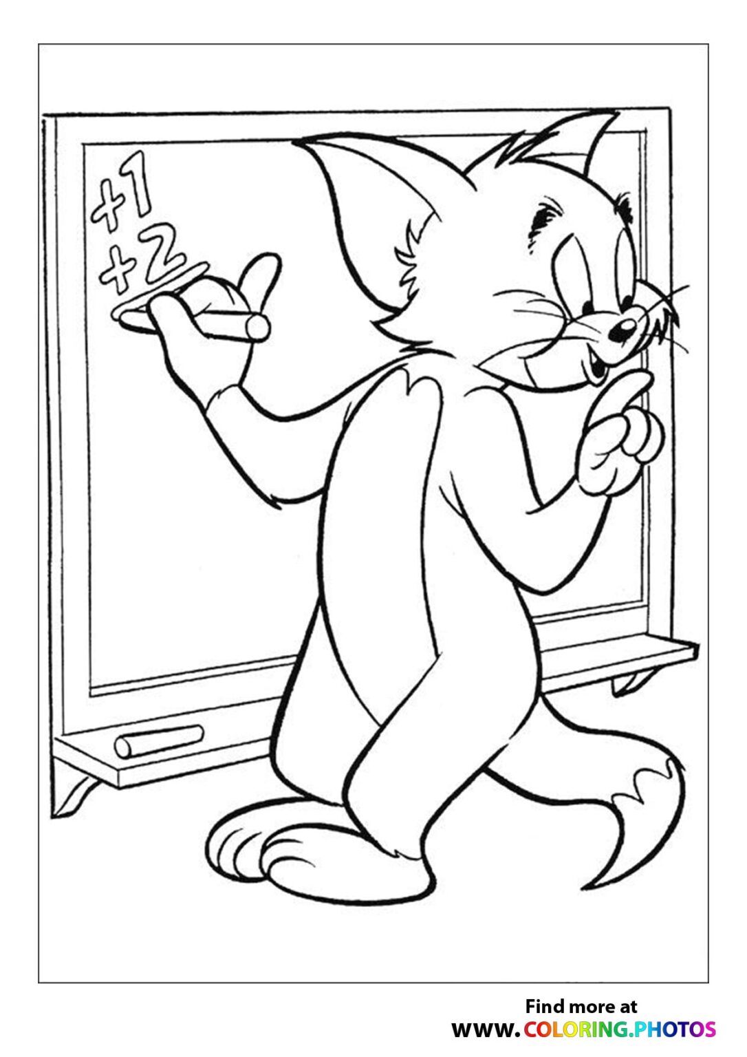 Tom and Jerry - Coloring Pages for kids | Free print or download