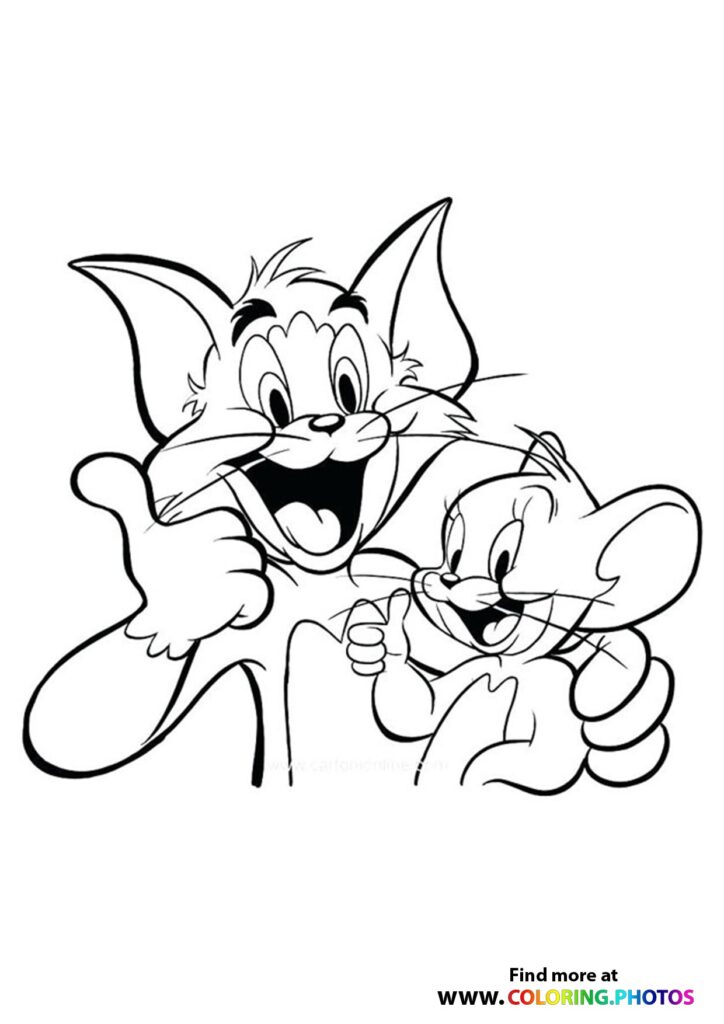 Tom and Jerry - Coloring Pages for kids | Free print or download