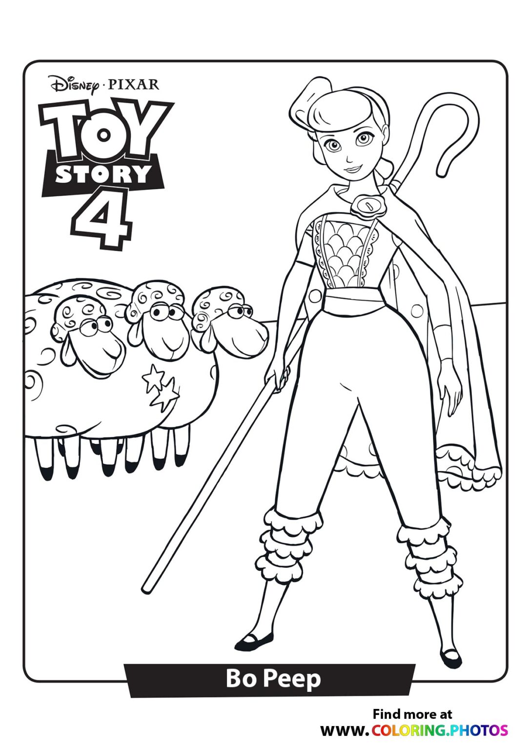 Bo Peep Coloring Page