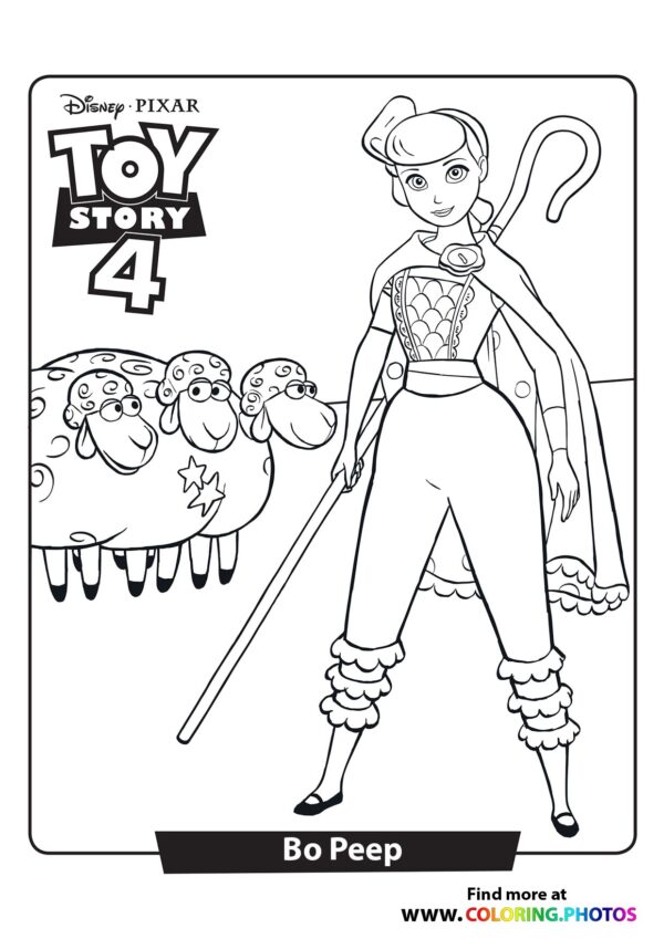 Toy Story Bo Peep Coloring Page