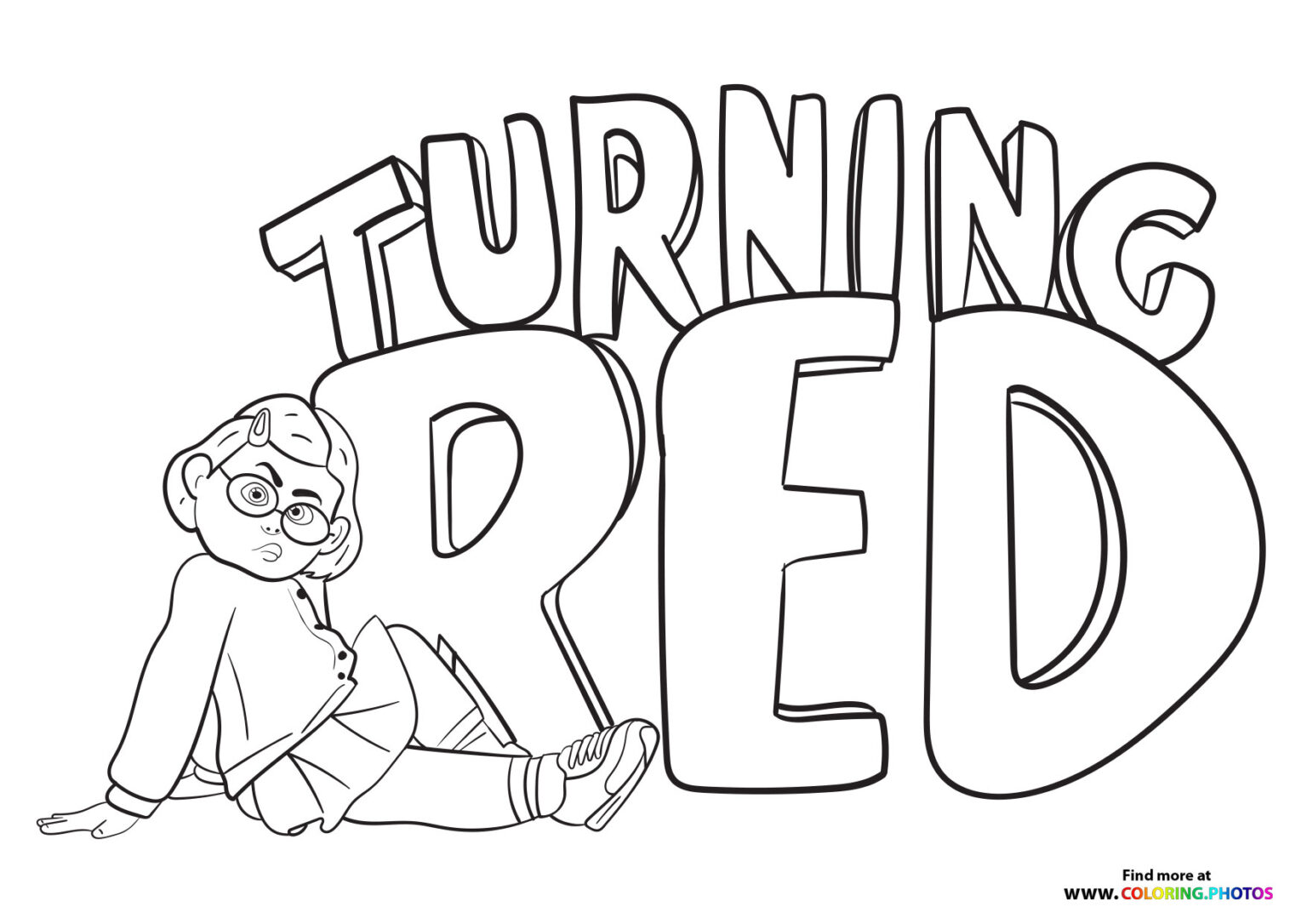 Mei Lee Going Crazy Coloring Pages For Kids