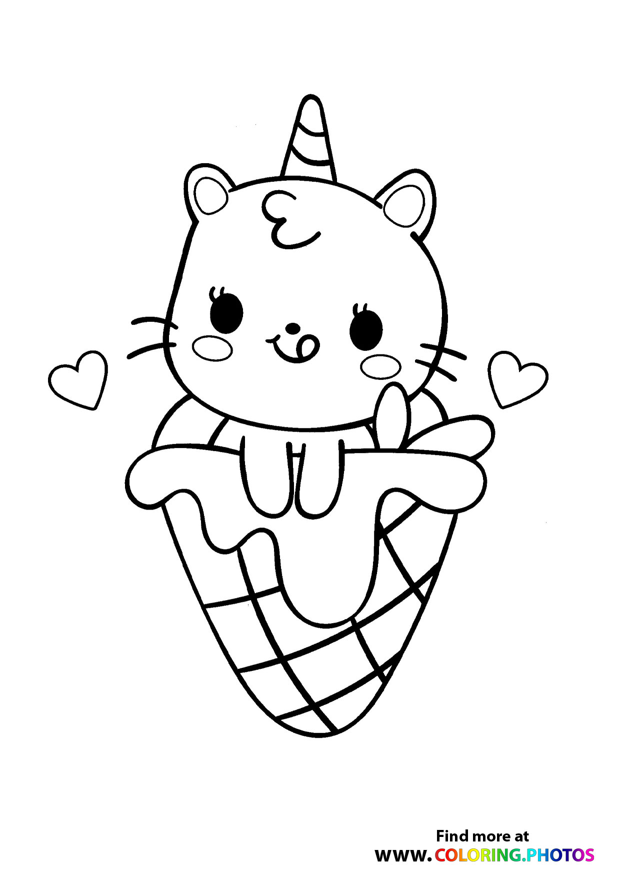 coloring pages ice cream