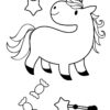 Unicorn with candys