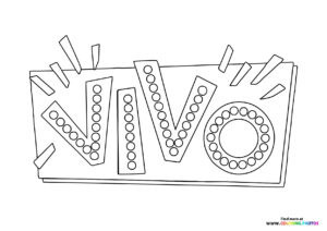 Netflix Vivo fancy logo coloring - Coloring Pages for kids