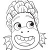 Monster Alberto portrait coloring page