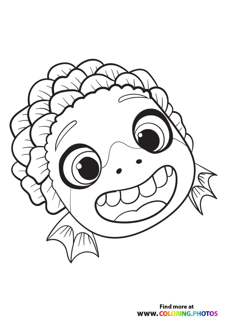 Cute Luca portrait - Coloring Pages for kids